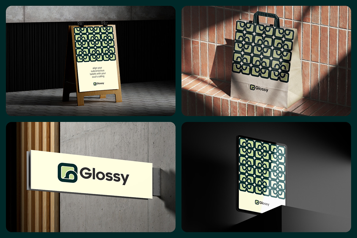 Modern Minimalist Glossy Logo Design preview 4