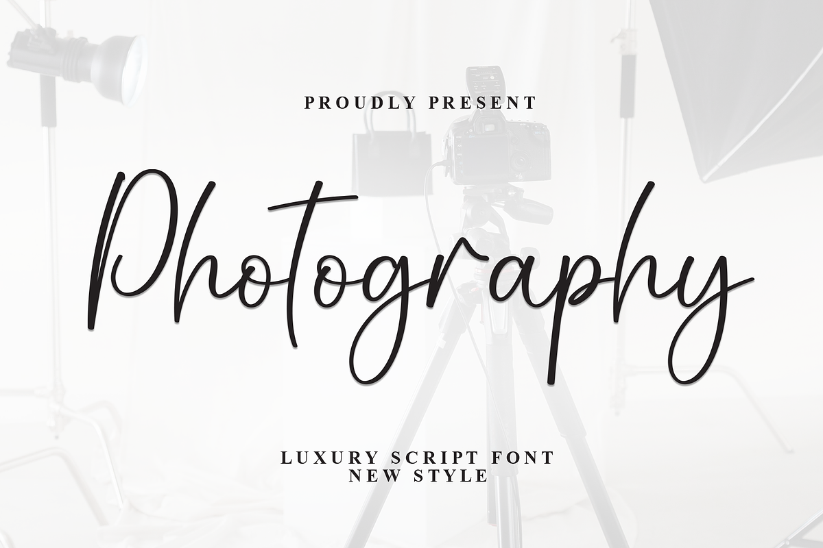 Photography | Script Font, a Handwritten Font by Scratchones (Photo 1 of 8)