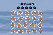 Cute Kawaii Kiwi Bird Character, an Animal Illustration by Palau (Thumbnail 12 of 12)