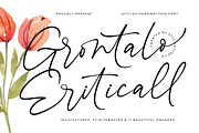 Grontalo Eriticall Handwritten Font, a Script Font by stylishtype.co (Thumbnail 1 of 20)