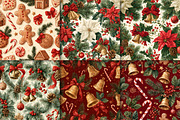Christmas Seamless Pattern, a Pattern Graphic by Black Bird Studio (Thumbnail 3 of 6)