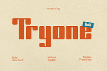 Tryone Bold Sans Serif Font