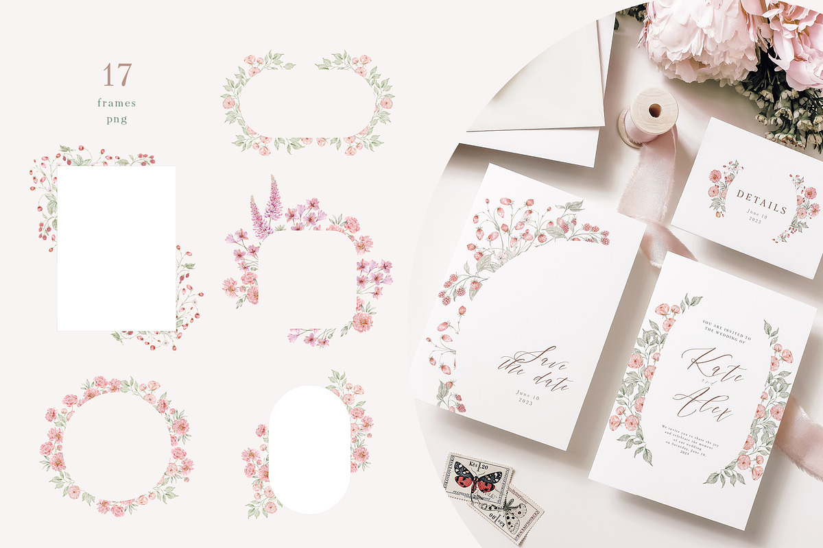 Peach peonies, roses, garden flowers, an Illustration by astelenadesign (Photo 8 of 16)