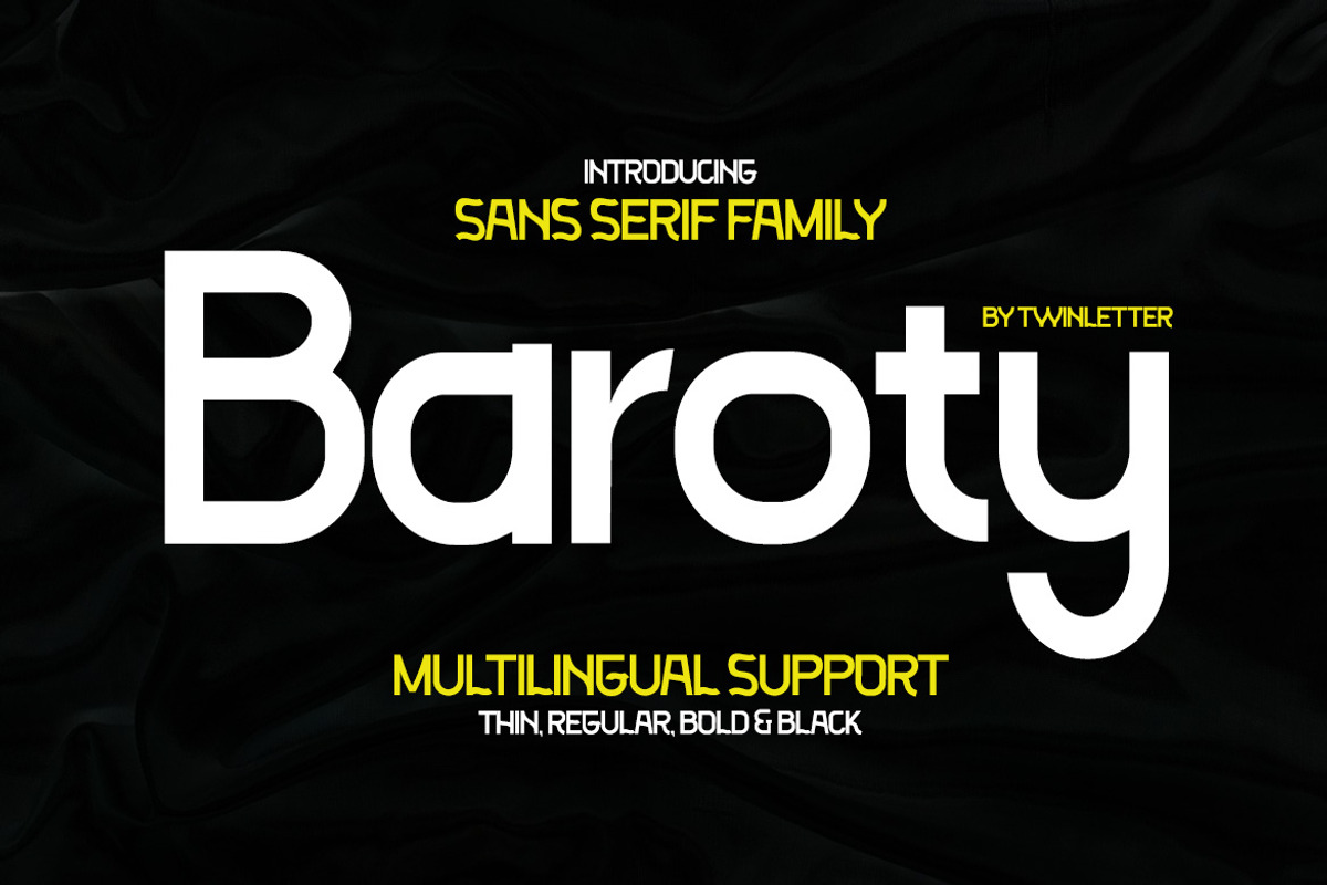 Baroty, a Sans Serif Font by twinstd (Photo 1 of 11)