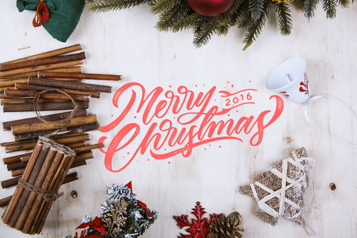 Merry Christmas 9 Lettering, a Texture Illustration by Davihero (Photo 2 of 11)