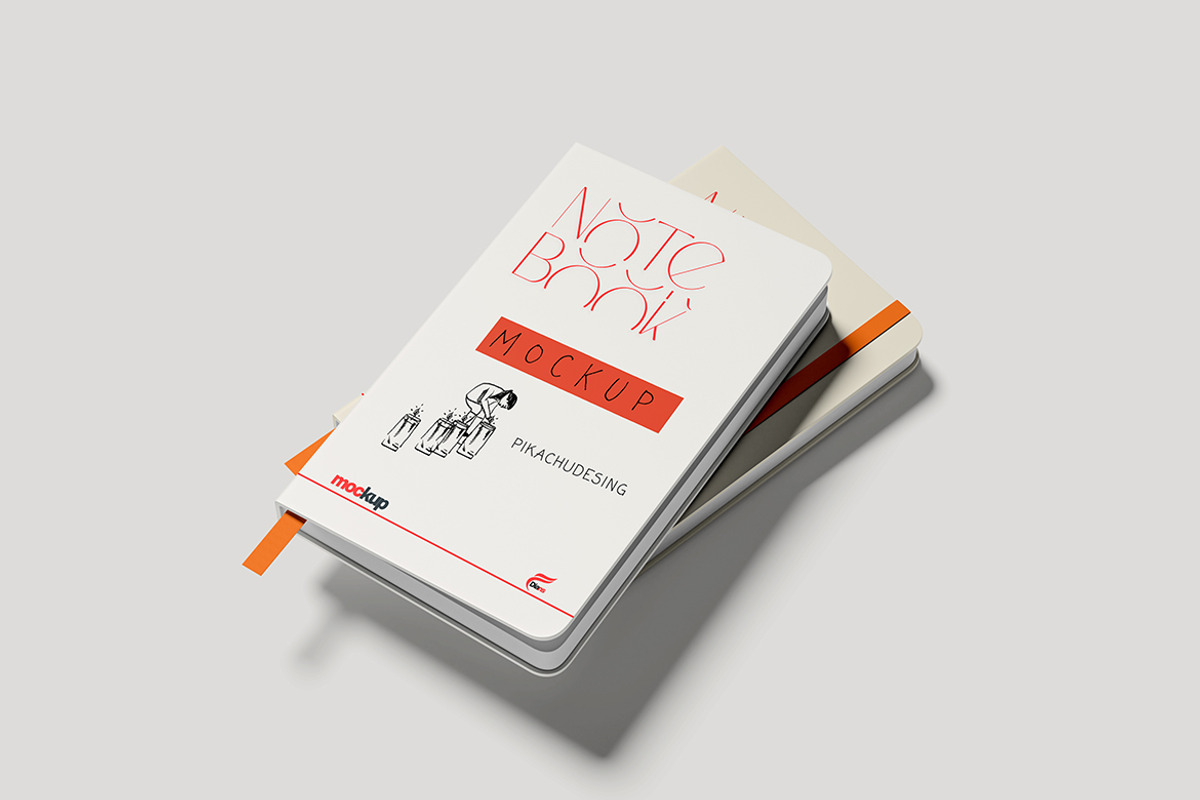 Notebook Mockup For Brand, a Books & Magazine Mockup by Pikachudesign (Photo 2 of 5)