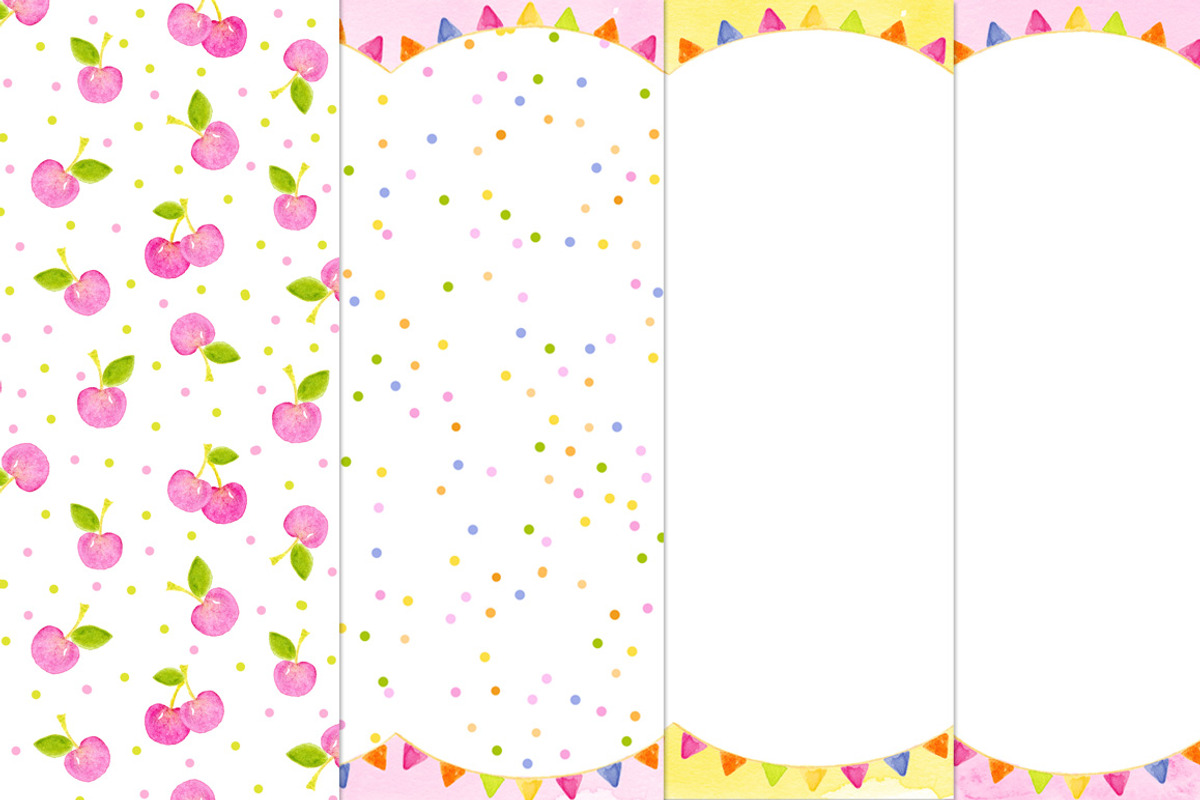 Summer Sweet Digital Papers, a Pattern Graphic by Studio Kitsch (Photo 4 of 5)