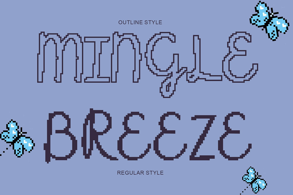 CS Abiola Pixel, a Script Font by Craft Supply Co. (Photo 6 of 8)