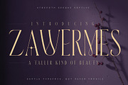 ZAWERMES - Thin Lines Elegance, a Serif Font by HypeWorksCo (Thumbnail 1 of 21)