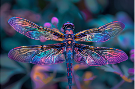 Colorful dragonfly showing its, an Animal Photo by Ylivdesign