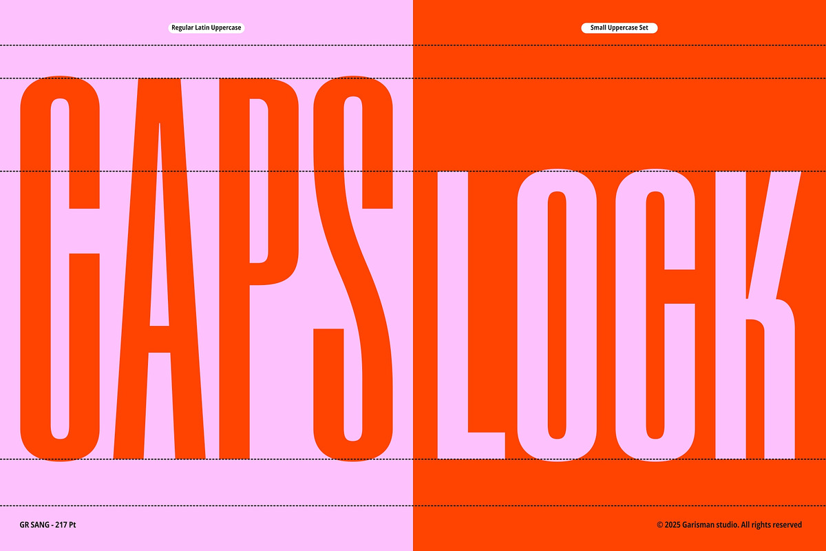 GR SANG - Condensed Display Typeface, a Sans Serif Font by Garisman Std (Photo 6 of 16)
