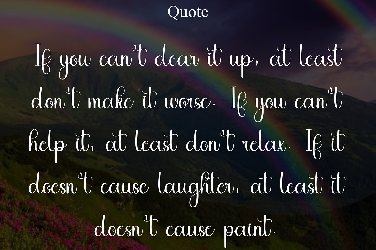 Rainbow, a Handwritten Font by InermediaSTUDIO (Photo 7 of 8)