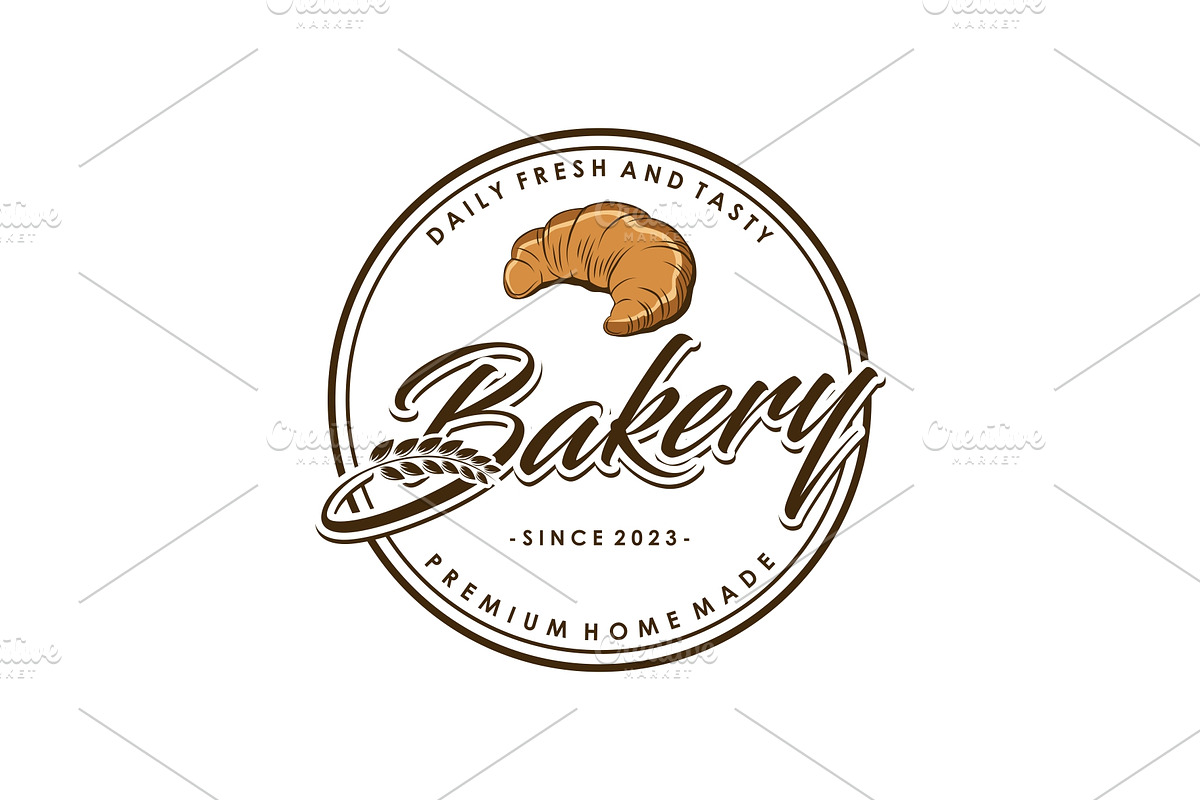 Bakery logo design, Bakery products, a Branding & Logo Template by jundio studio