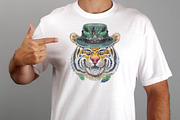Watercolor orange tiger, an Animal Illustration by Watercolor fantasy (Thumbnail 2 of 5)
