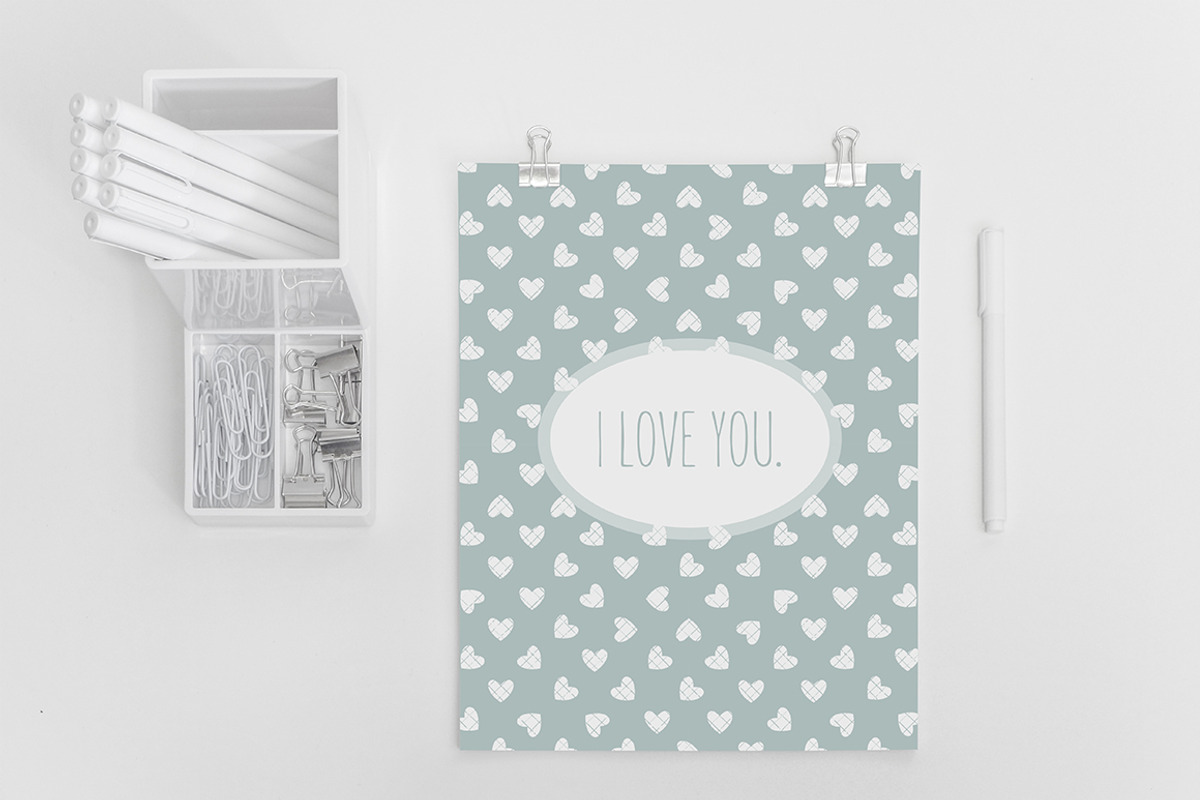 Valentine's Seamless Patterns Set, a Pattern Graphic by Curly_Pat (Photo 5 of 5)