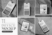 Device Mockup: iPhone & iPad Pro, an iPhone Mockup by mockupocka (Thumbnail 1 of 15)