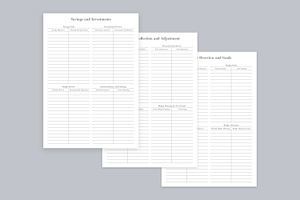 Budget Planner Pages Set V-16