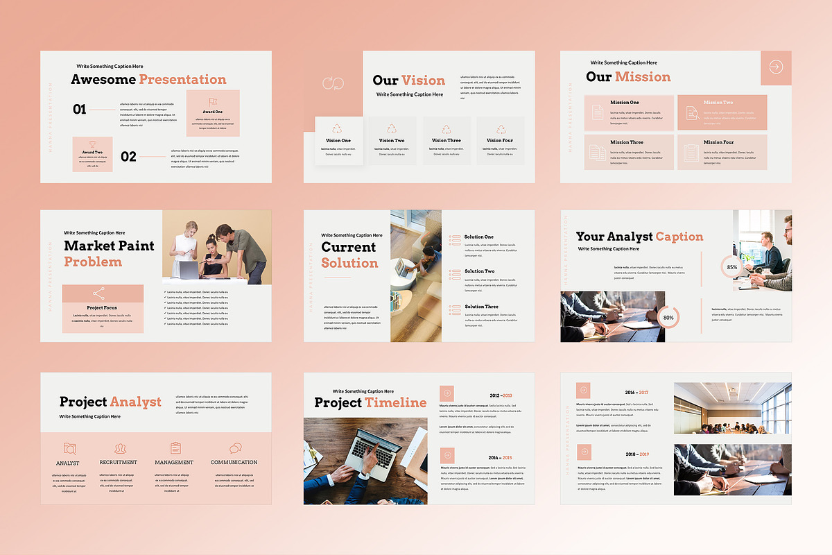 Hanna - Powerpoint Presentation, a Presentation Template by TMint Creative
