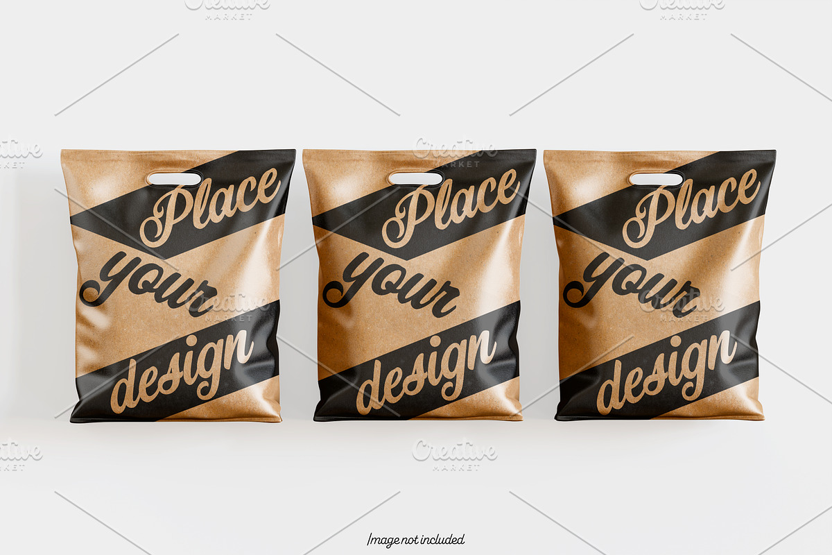 Paper bag brown color mockup bundles, a Packaging Mockup by Ambo Ampeng (Photo 27 of 32)