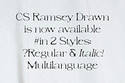 CS Ramsey Drawn, a Serif Font by Craft Supply Co. (Thumbnail 4 of 8)