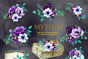 Watercolor Mythos Clipart Set, an Animal Illustration by ArtCreationsDesign (Thumbnail 4 of 9)