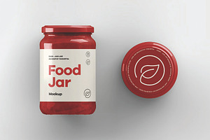 Front And Top Jar Lid Mockup, a Packaging Mockup by DesignRushMarket