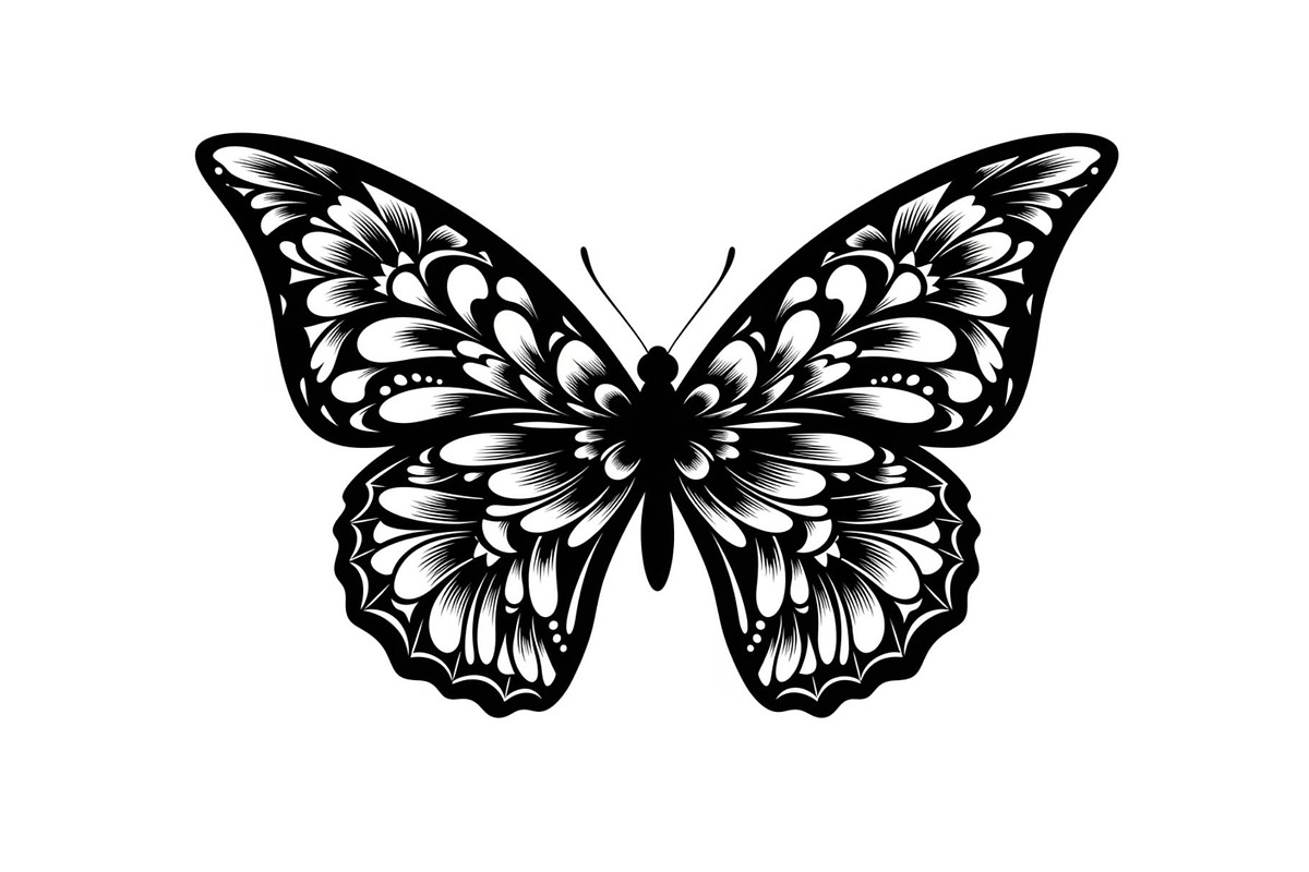 Butterfly Silhouette SVG Bundle, an Illustration by Gaye Art (Photo 30 of 31)