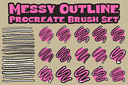 Procreate Messy Outlines Brush Set, a Brushes & More by Heather Green Designs (Thumbnail 1 of 9)