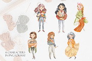 Lovely Knitting, an Illustration by Love Watercolor Store (Thumbnail 4 of 12)