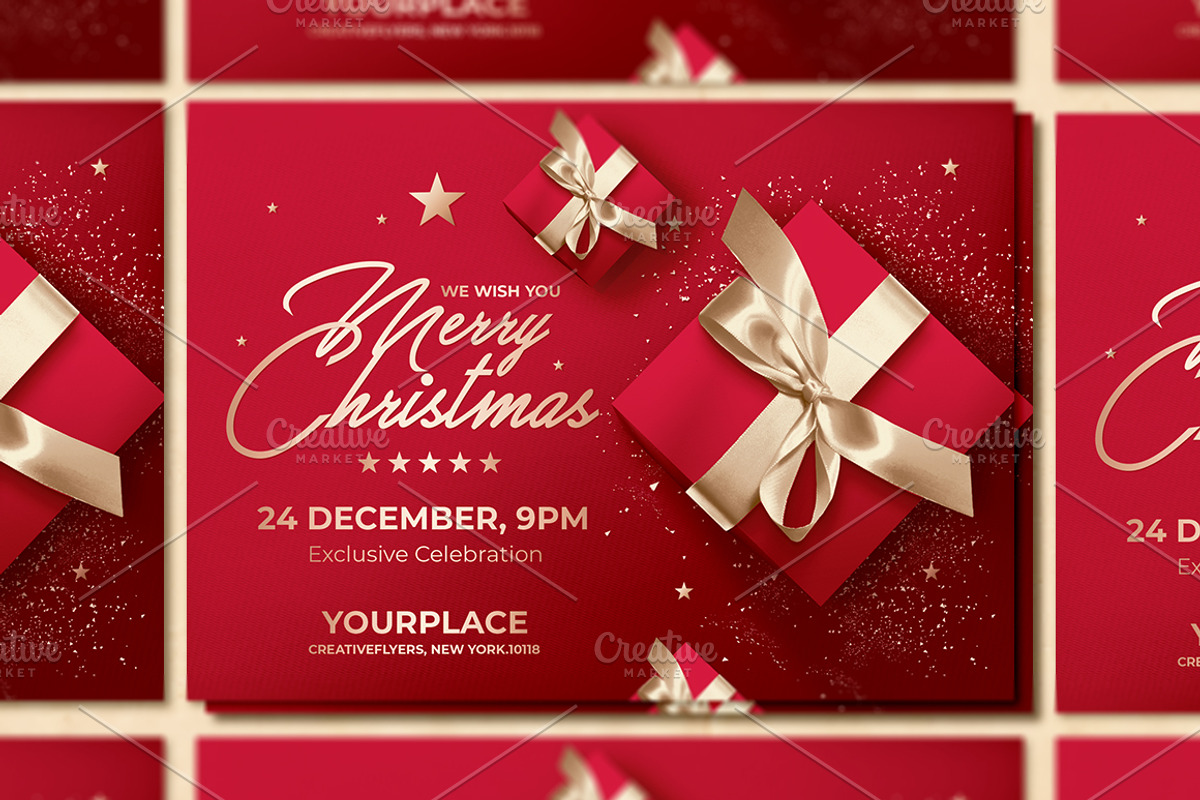 Christmas Invitation, an Invitation Template by Rome B Creation (Photo 2 of 2)