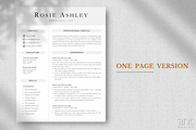 Modern Resume Template - Rosie, a Resume Template by AntDesignStudio (Thumbnail 2 of 9)