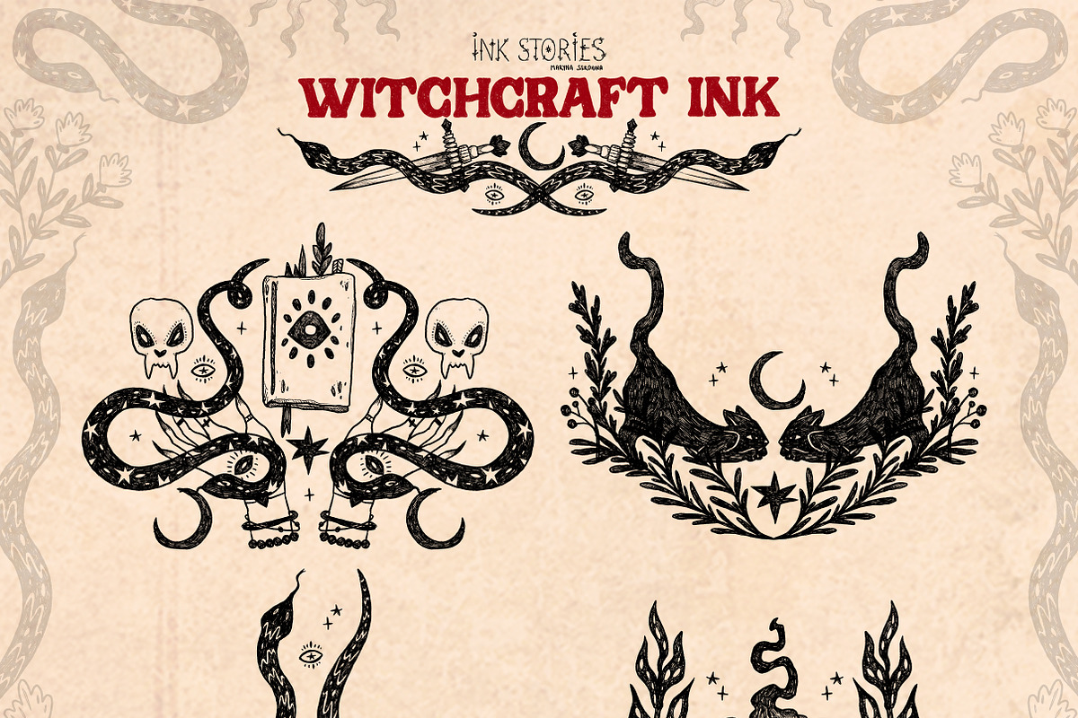 Witchcraft Ink, a Decorative Illustration by Ink Stories (Photo 3 of 6)