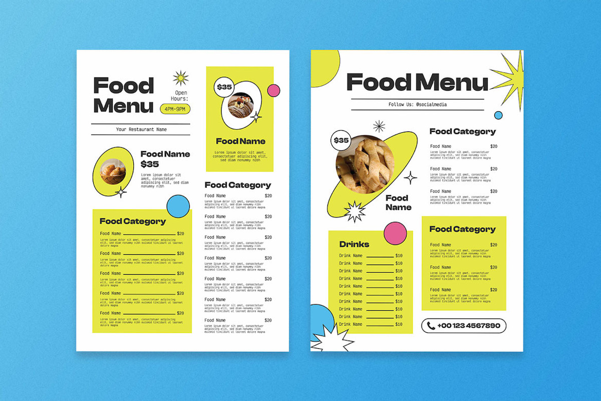 Green Anti Design Food Menu, a Flyer Template by Aiyari Graphic (Photo 3 of 3)