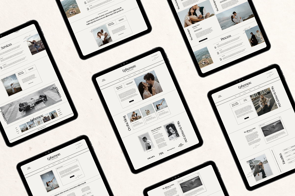 Wix Website Template Photography, a Wix Template by Branding Babe Co. (Photo 3 of 10)