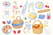Picnic time - illustrations & frames, an Object Graphic by alenaganzhela (Thumbnail 7 of 11)