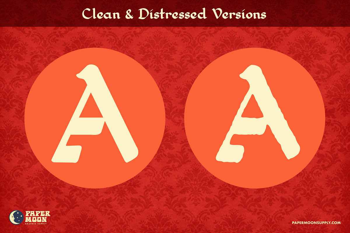Krampus Speedball Vintage Font, a Script Font by Paper Moon Graphic Supply (Photo 3 of 12)