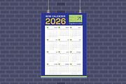 Fintech Annual Wall Planner 2026, a Stationery Template by twinstd (Thumbnail 4 of 4)