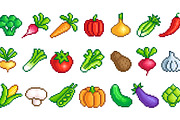 Pixel art vegetables. Fresh farming, a Food Illustration by LadadikArt (Thumbnail 2 of 3)