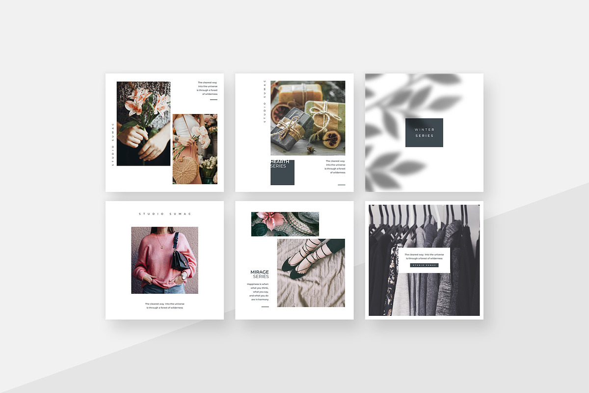 Hickory Instagram Post Templates, a Social Media Template by Studio Sumac (Photo 3 of 5)