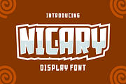Nicari - Comic Display Font, a Sans Serif Font by lelevien (Thumbnail 1 of 4)