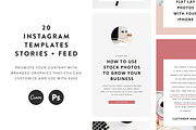Mary Ellen Instagram Templates, a Social Media Template by Coded Creative (Thumbnail 1 of 5)