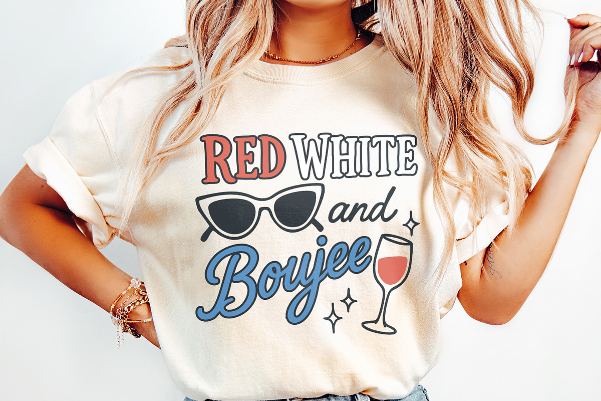 Red White and Baujee PNG, Fourth of, an Illustration by SharpMarketplace (Photo 3 of 9)
