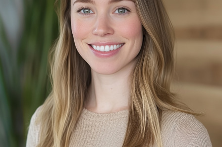 Smiling young woman with blonde hair, a Person Photo by MistyDay