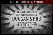 Animated Halloween Invitation Poster, a Poster Template by the little wonder shop (Thumbnail 3 of 4)