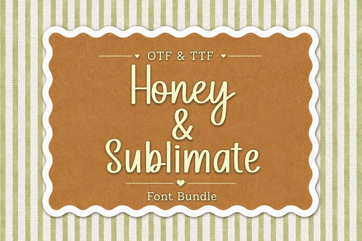 Honey & Sublimate Font Bundle, a Handwritten Font by Wicked Creative (Photo 1 of 3)