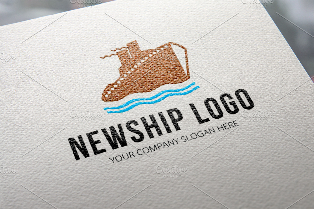 New Ship Logo Template, a Branding & Logo Template by DesignMarket (Photo 1 of 2)