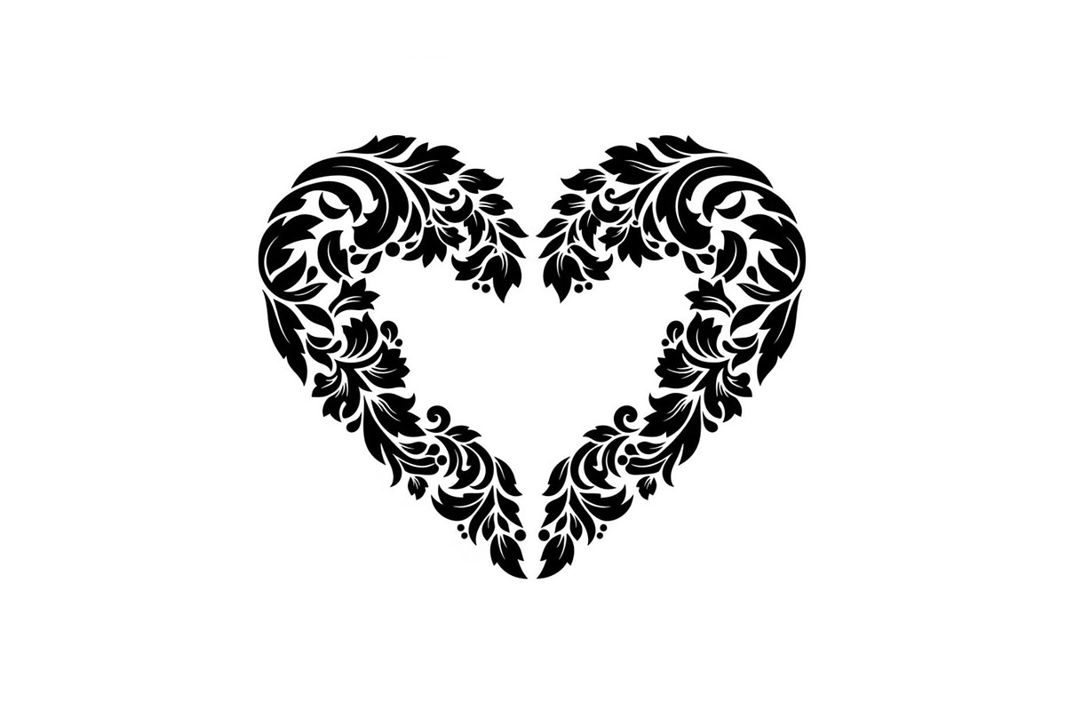 Floral Heart Frame Silhouette Pack, an Illustration by Artivon (Photo 39 of 49)