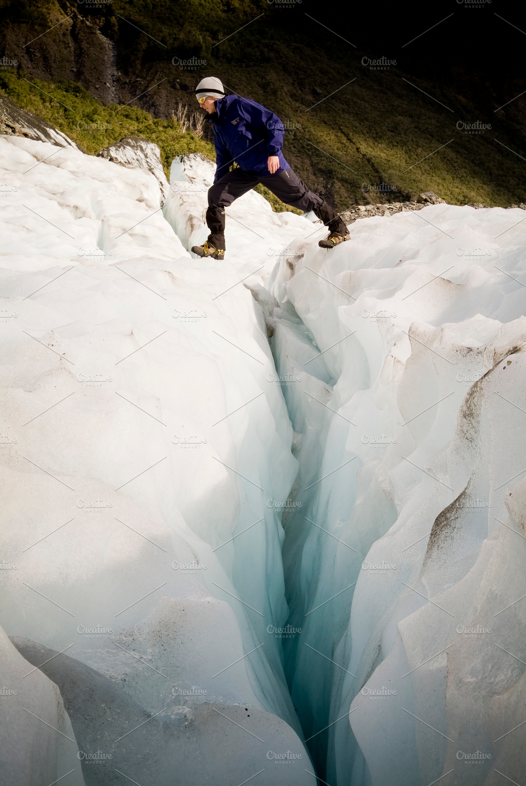 Ice Climber On Glacier, a Person Photo by THP Creative