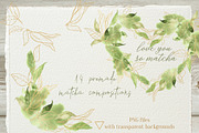 Coffee And Matcha Watercolor, an Object Graphic by Cat In Colour (Thumbnail 2 of 10)