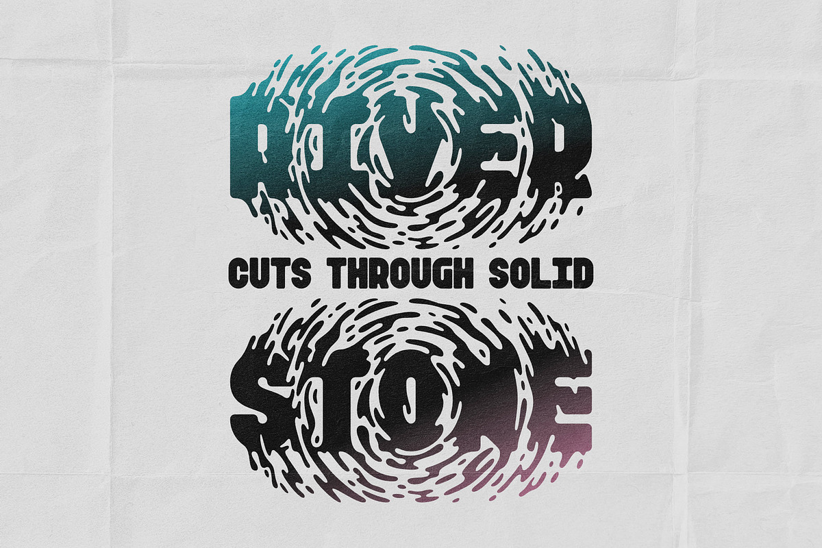 Inky Ripples - Creative Font, a Symbol Font by Gleb Guralnyk (Photo 3 of 8)